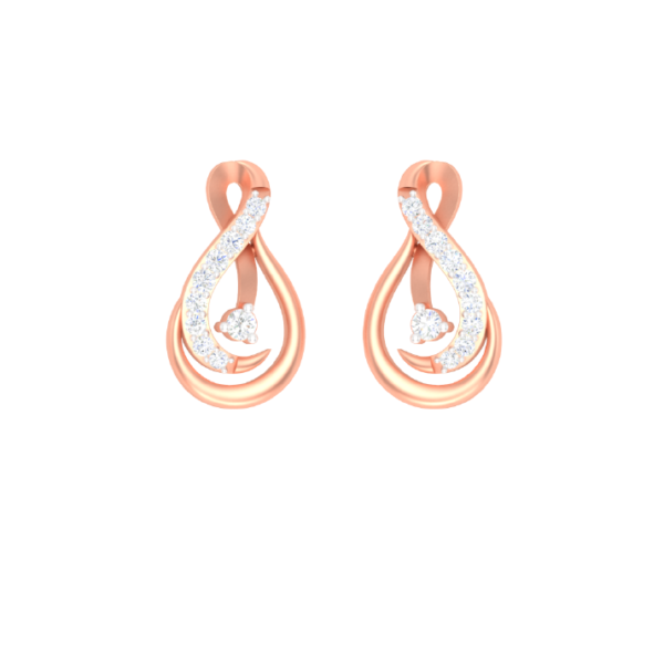 Striking Chords Diamond Earrings