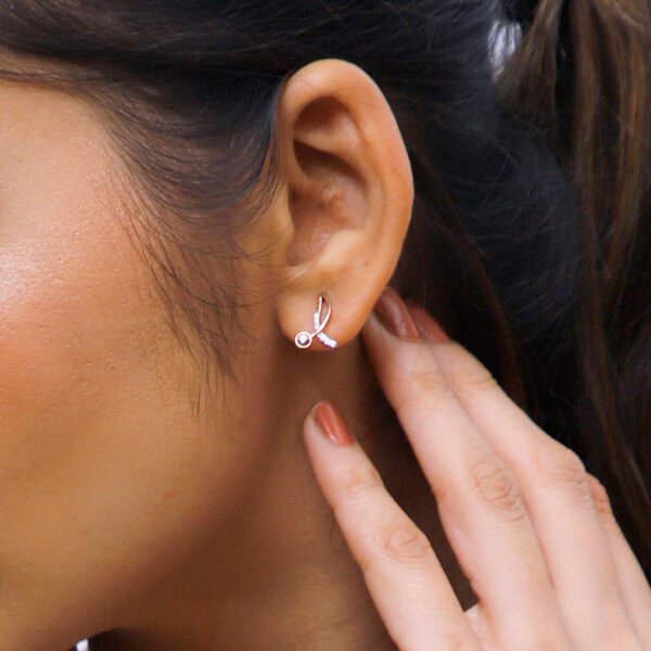 Elegant Pearl Diamond Earrings
