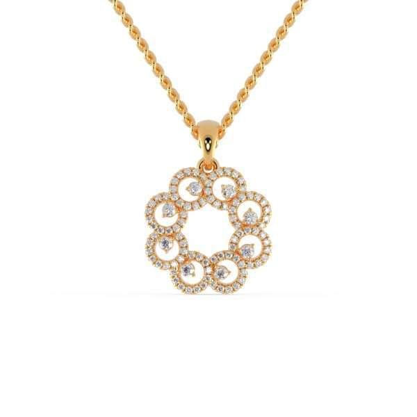 The Inside Circle Diamond Pendant