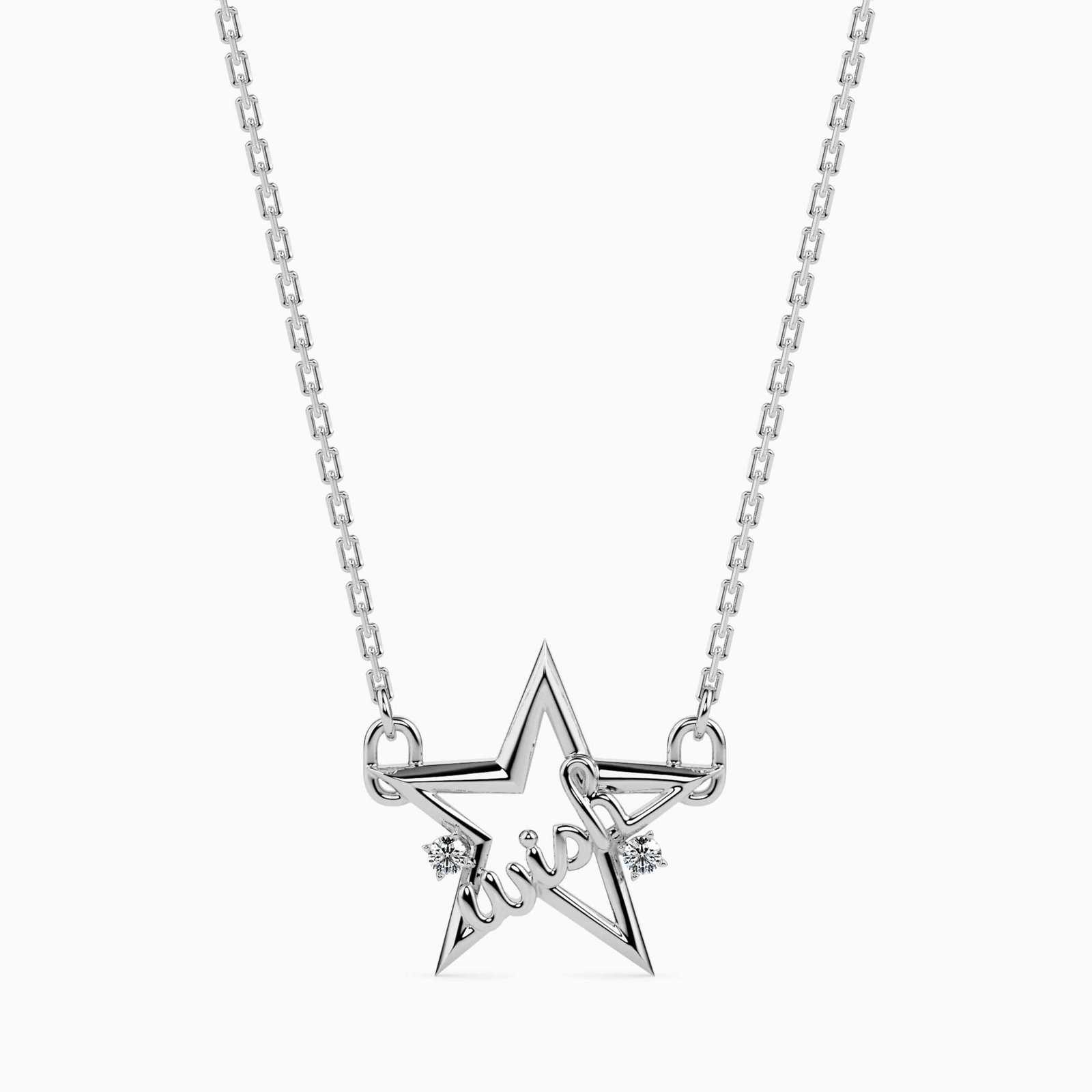 LVC Charmes Hearts Entwined Eiffel Diamond Pendant | Love & Co