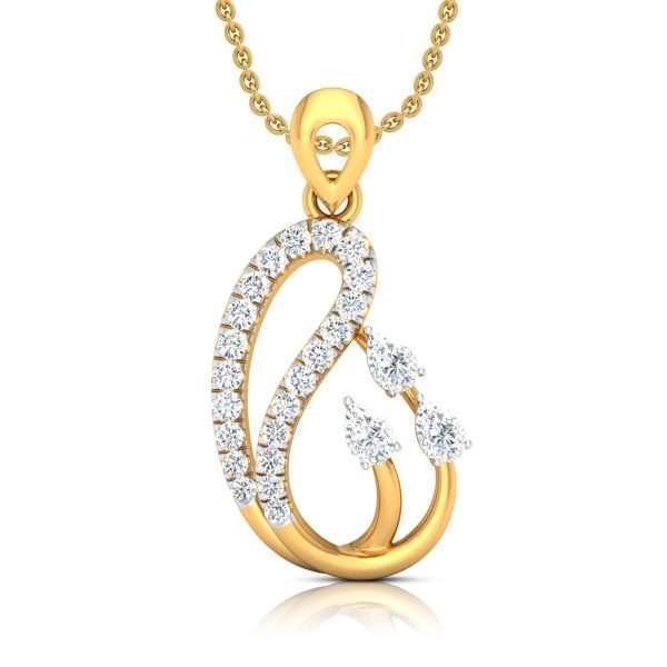 Glimmering Radiance: The Gold and Diamond Chronicle Pendant