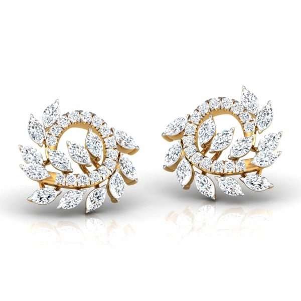 Glimmering Frost Diamond Earrings
