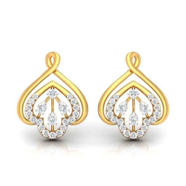 Gilded Dreams: The Luxurious Gold and Diamond Earrings