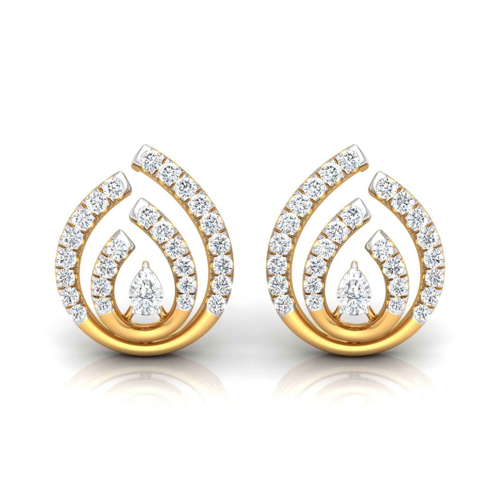 DWs Real Diamonds Traditional Diamond Earrings Jewelry, Custom, 18 Kt at Rs  34000.00/pair in Jaipur