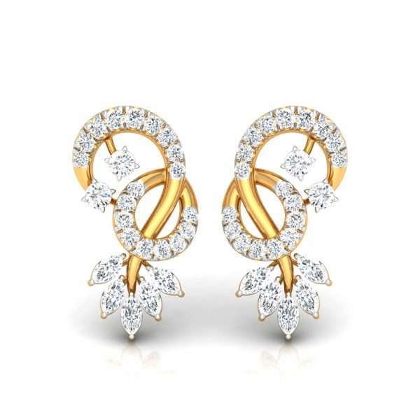 Shimmering Splendor: The Unparalleled Gold and Diamond Earrings